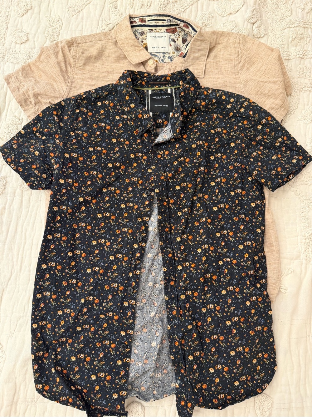 Boys Denim & Flowers button down shirts